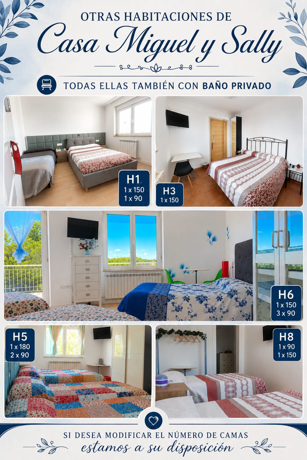 Otras habitaciones de Casa Miguel y Sally